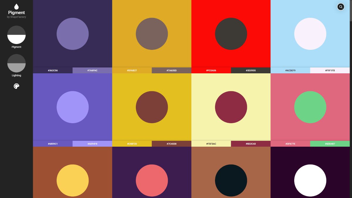 Pigment shapefactory website screenshot